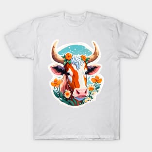 Minimal Cute Baby Cow T-Shirt